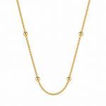 Cuban Beaded Chain – 18K Gold Vermeil