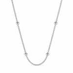Cuban Beaded Chain – Rhodium