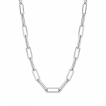 Paperclip Chain – Rhodium