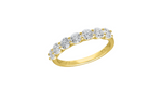 14K Yellow Gold Seven Stone Diamond Ring