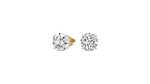 14K Yellow Gold Diamond Studs