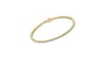 14K Yellow Gold Round Diamond Tennis Bracelet