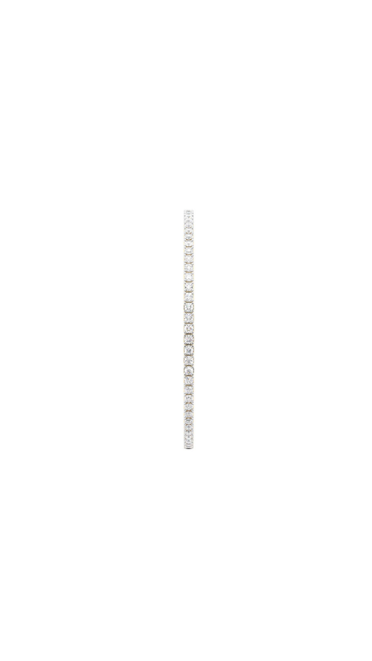 14K Yellow Gold Flex Tennis Bangle