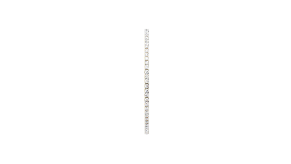 14K White Gold Flex Diamond Tennis Bangle