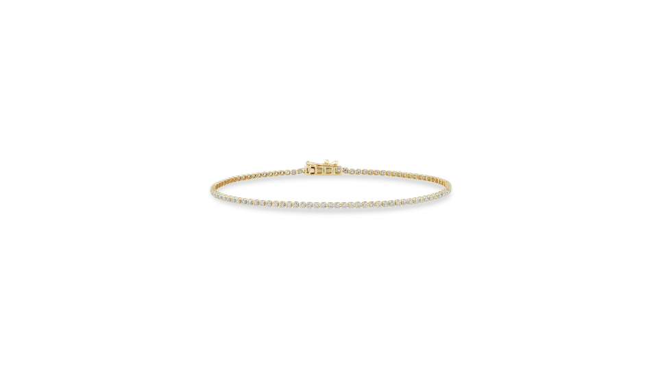 14K Yellow Gold Petite Tennis Bracelet